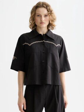 NEW! Scotch & Soda Boxy-Fit Short Sleeved Shirt